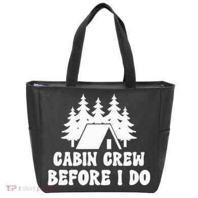 Cabin Crew Before I Do Bride Bachelorette Camping Hiking Tote Bag