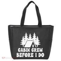 Cabin Crew Before I Do Bride Bachelorette Camping Hiking Tote Bag thumb 0