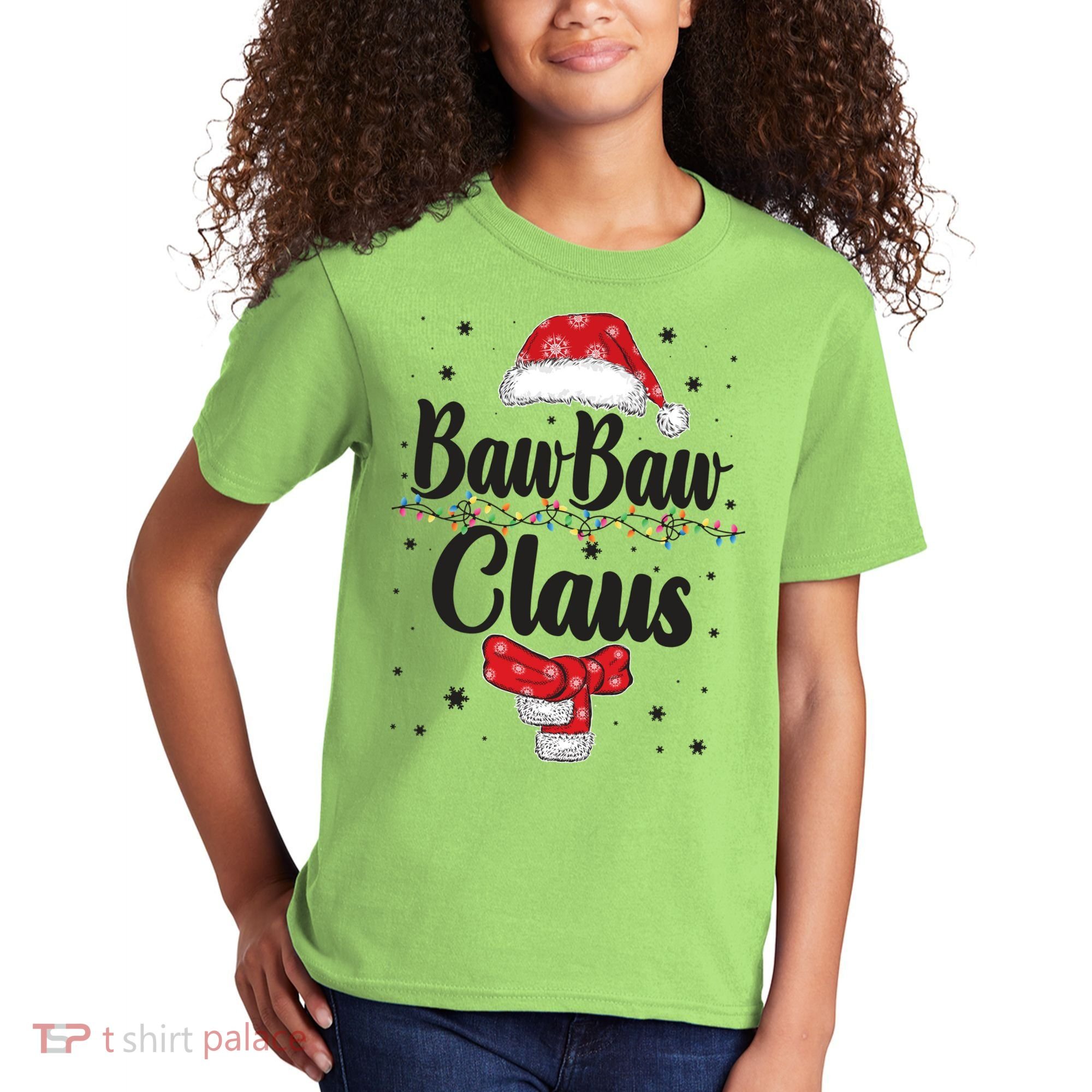 Cute Christmas Baw Baw Claus Kids T-Shirt