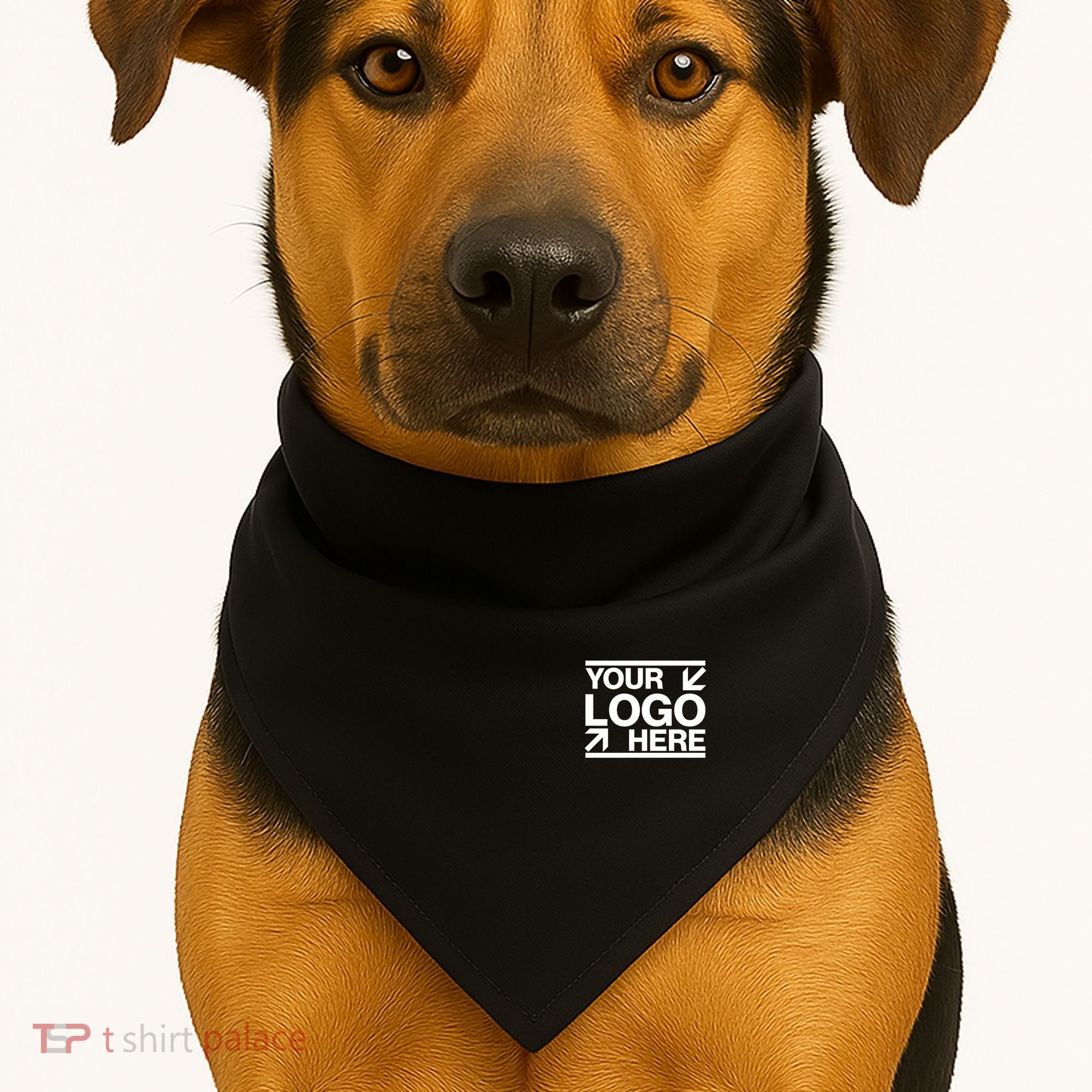 Custom Company Brand Pocket Customize Logo USA-Made Doggie Bandana