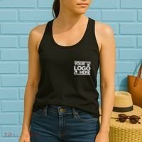 Custom Company Brand Pocket Customize Logo Women's Tank Top thumb 2