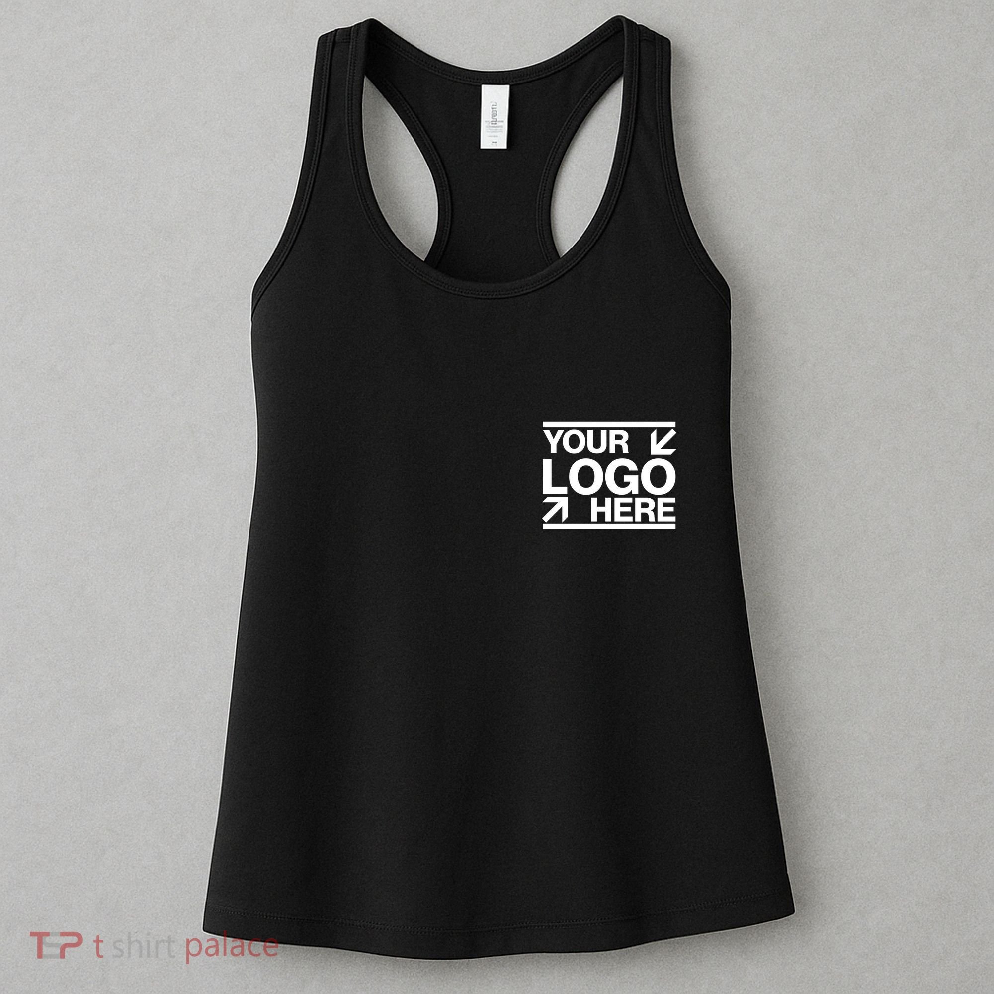 Custom Company Brand Pocket Customize Logo Women's Tank Top