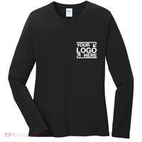 Custom Company Brand Pocket Customize Logo Women's Long Sleeve Shirt thumb 0