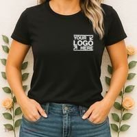 Custom Company Brand Pocket Customize Logo Women's T-Shirt thumb 2