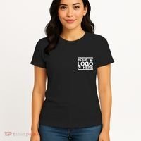 Custom Company Brand Pocket Customize Logo Women's T-Shirt thumb 4