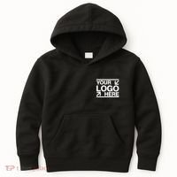 Custom Company Brand Pocket Customize Logo Kids Hoodie thumb 0