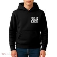 Custom Company Brand Pocket Customize Logo Kids Hoodie thumb 4