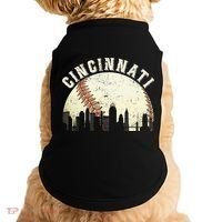 Cincinnati Cityscape Baseball Lover Women Doggie Tank thumb 0