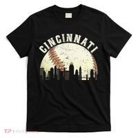 Cincinnati Cityscape Baseball Lover Women T-Shirt thumb 0