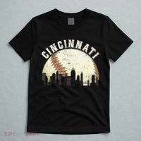Cincinnati Cityscape Baseball Lover Women T-Shirt thumb 5