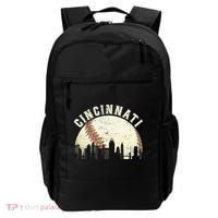 Cincinnati Cityscape Baseball Lover Women Backpack thumb 0