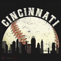 Cincinnati Cityscape Baseball Lover Women Mousepad thumb 1