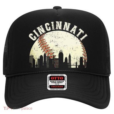 Cincinnati Cityscape Baseball Lover Women Hat