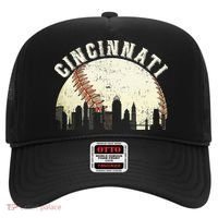 Cincinnati Cityscape Baseball Lover Women Hat thumb 0