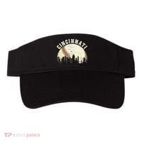 Cincinnati Cityscape Baseball Lover Women Visor thumb 0