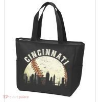 Cincinnati Cityscape Baseball Lover Women Tote Bag thumb 3