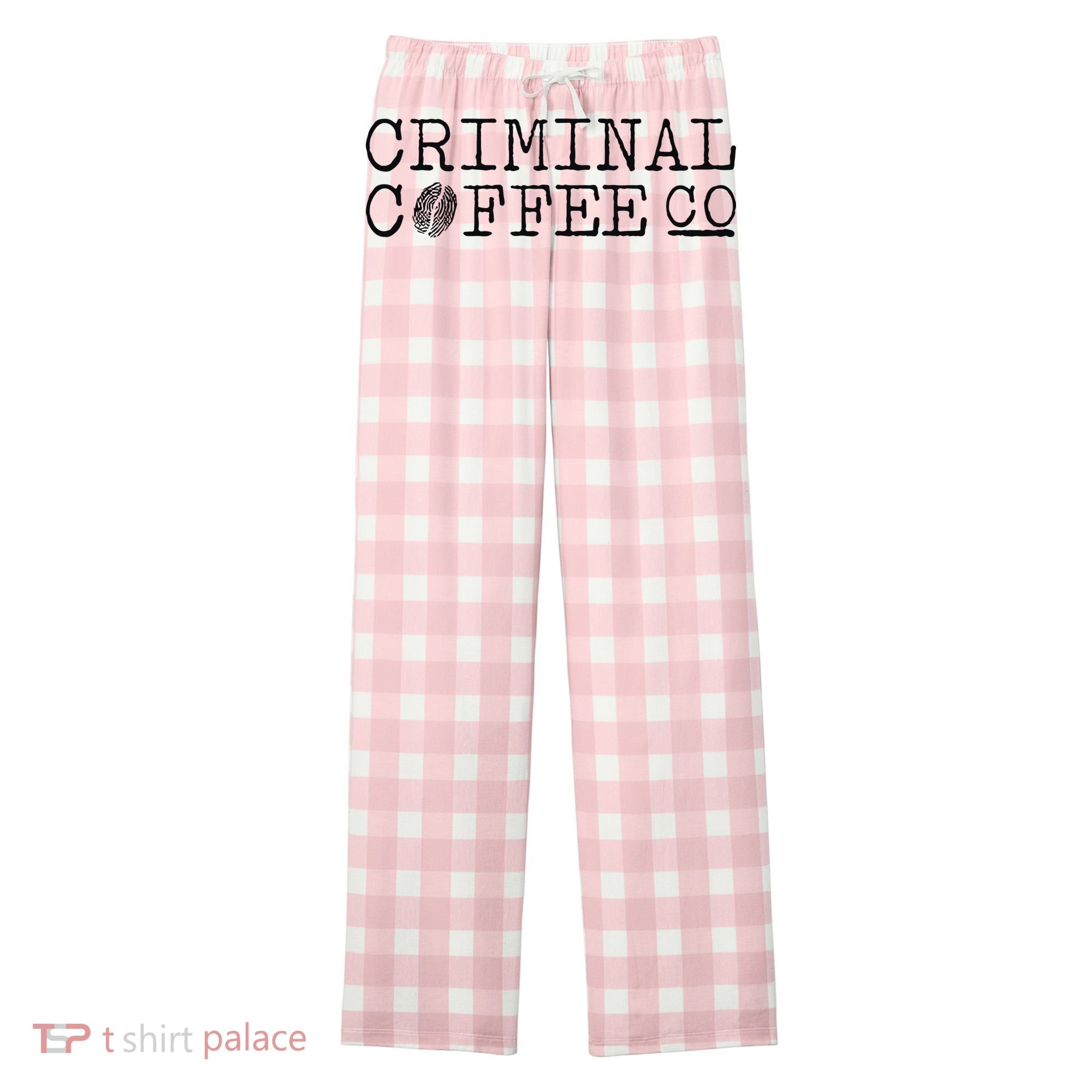 Criminal Coffee Women's Flannel Plaid Pajama Pants