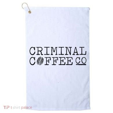 Criminal Coffee Golf Towel