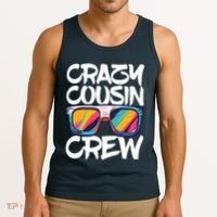 Crazy Cousin Crew Adults Boy Girl Matching Tank Top thumb 3