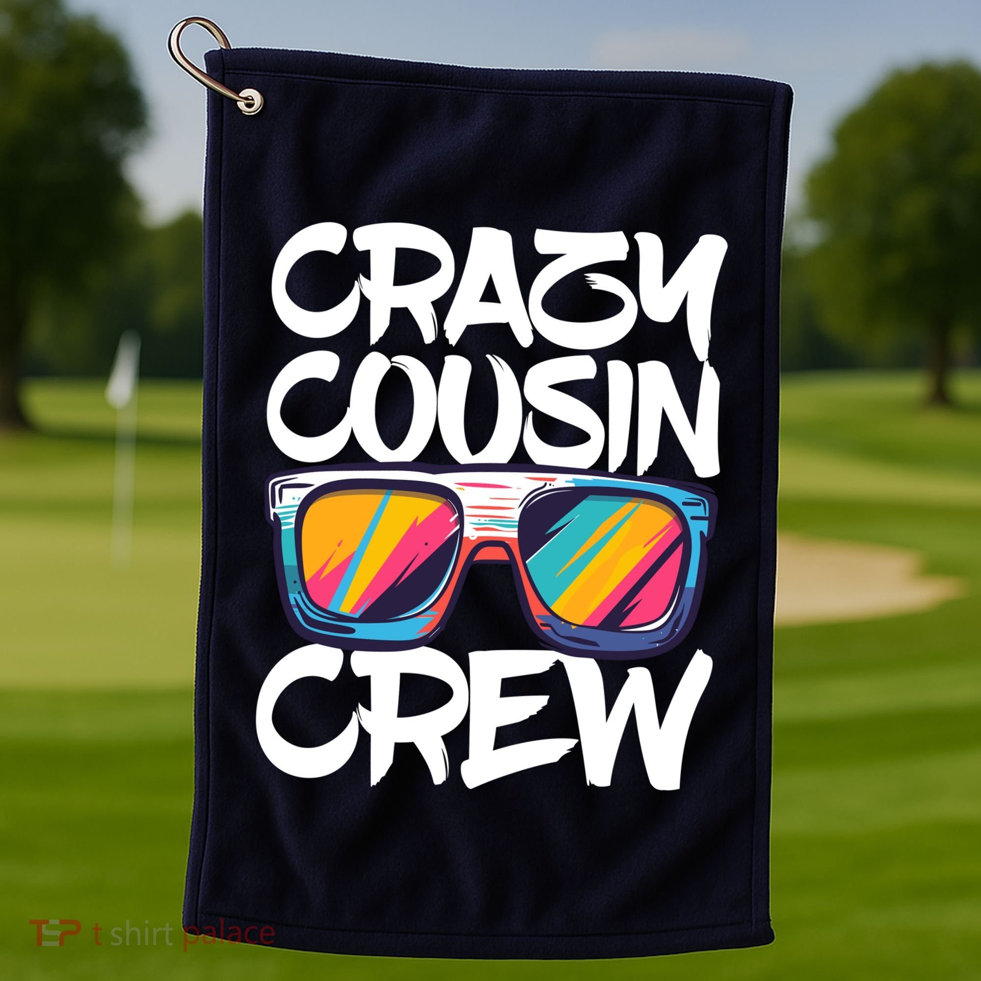 Crazy Cousin Crew Adults Boy Girl Matching Golf Towel