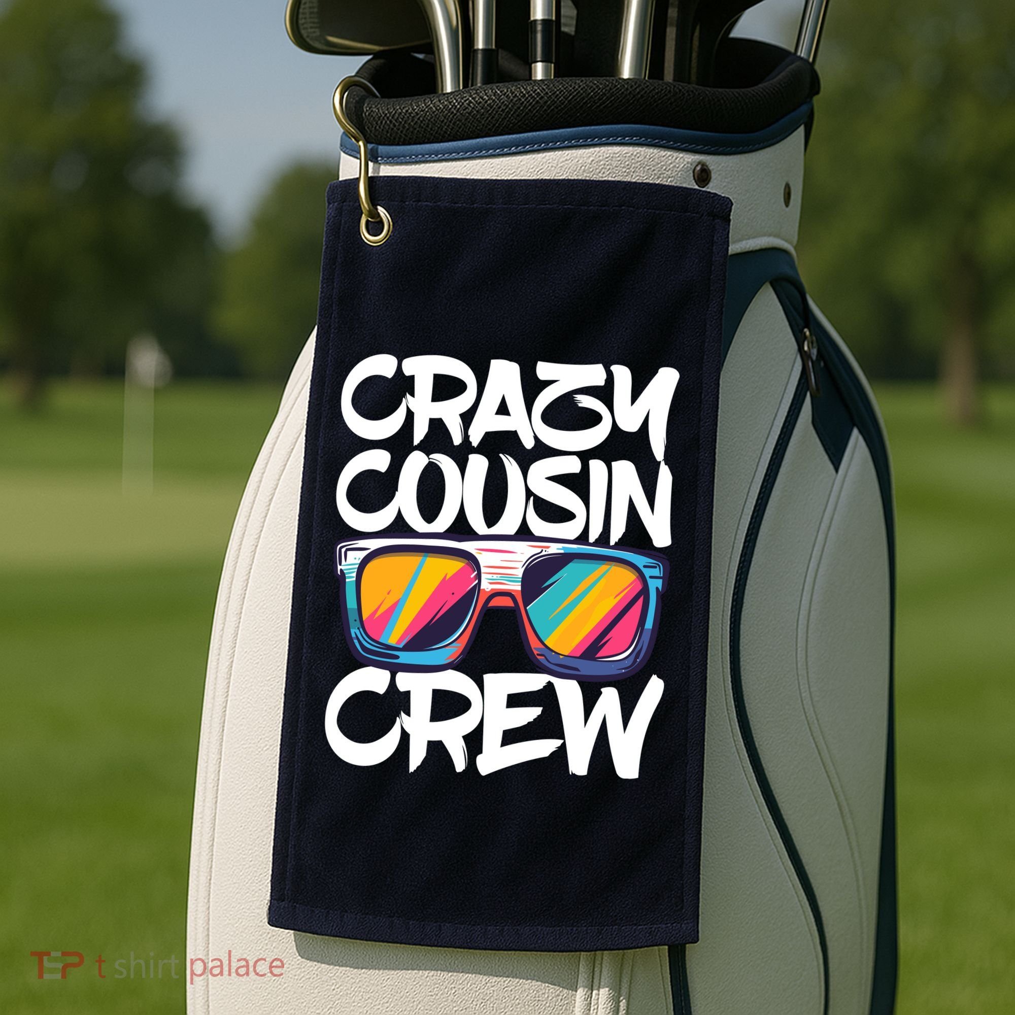 Crazy Cousin Crew Adults Boy Girl Matching Golf Towel