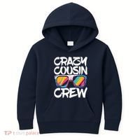 Crazy Cousin Crew Adults Boy Girl Matching Kids Hoodie thumb 0