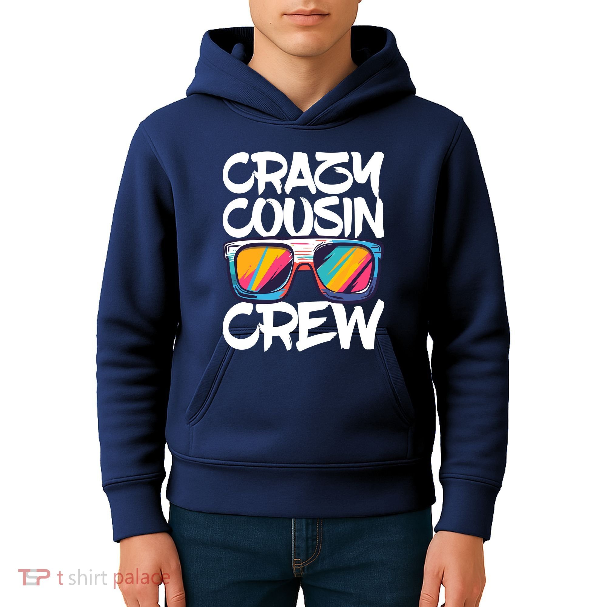 Crazy Cousin Crew Adults Boy Girl Matching Kids Hoodie