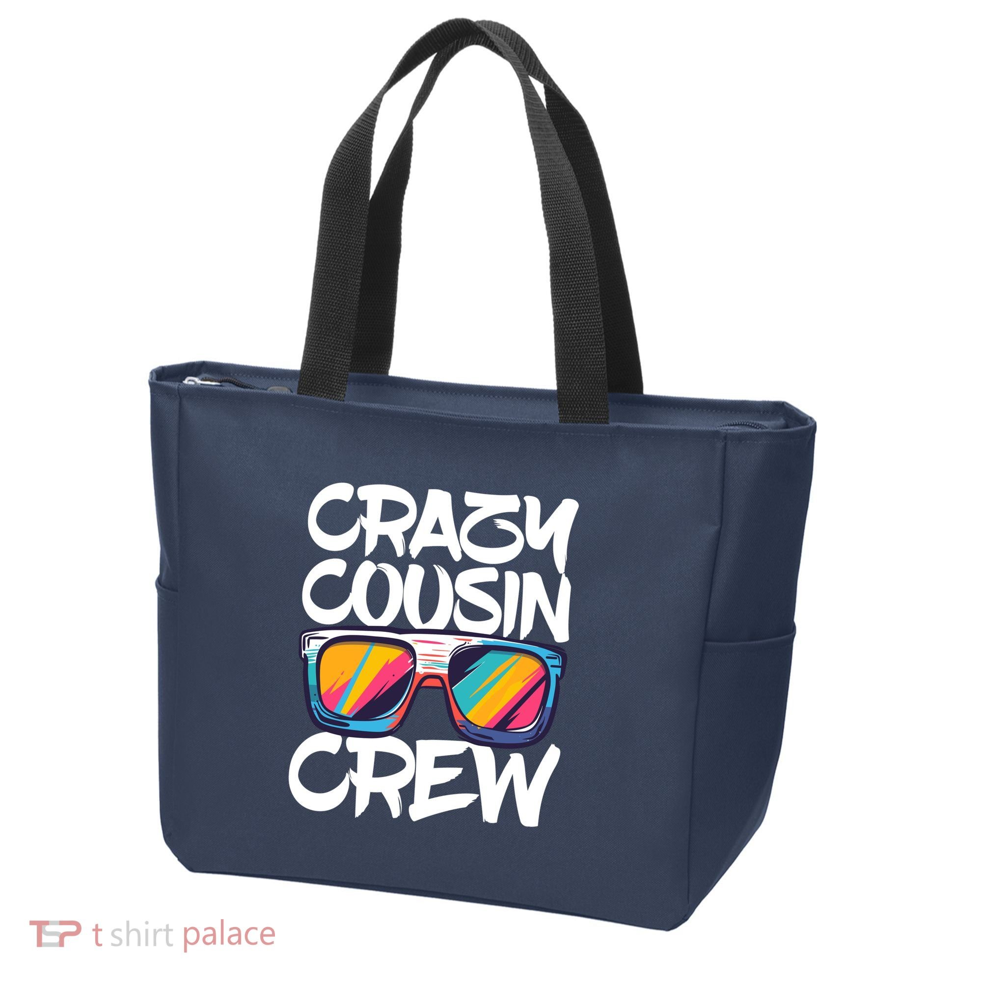Crazy Cousin Crew Adults Boy Girl Matching Tote Bag