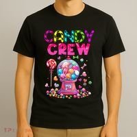 Candy Crew Candy Land Sweetie Candy Squad Halloween Costume T-Shirt thumb 3