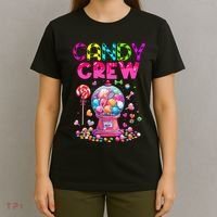 Candy Crew Candy Land Sweetie Candy Squad Halloween Costume T-Shirt thumb 4
