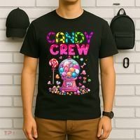 Candy Crew Candy Land Sweetie Candy Squad Halloween Costume T-Shirt thumb 6