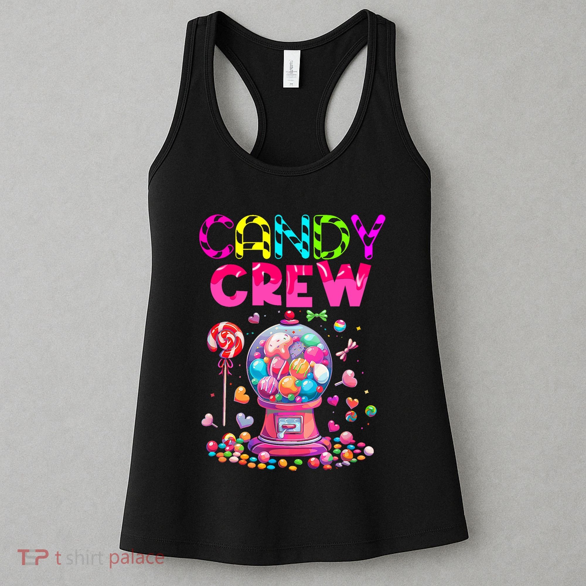 Candy Crew Candy Land Sweetie Candy Squad Halloween Costume Women's Tank Top