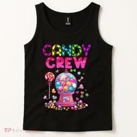 Candy Crew Candy Land Sweetie Candy Squad Halloween Costume Tank Top thumb 2