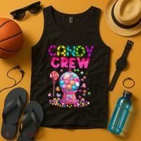 Candy Crew Candy Land Sweetie Candy Squad Halloween Costume Tank Top thumb 4