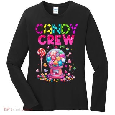 Candy Crew Candy Land Sweetie Candy Squad Halloween Costume Women's Long Sleeve Shirt