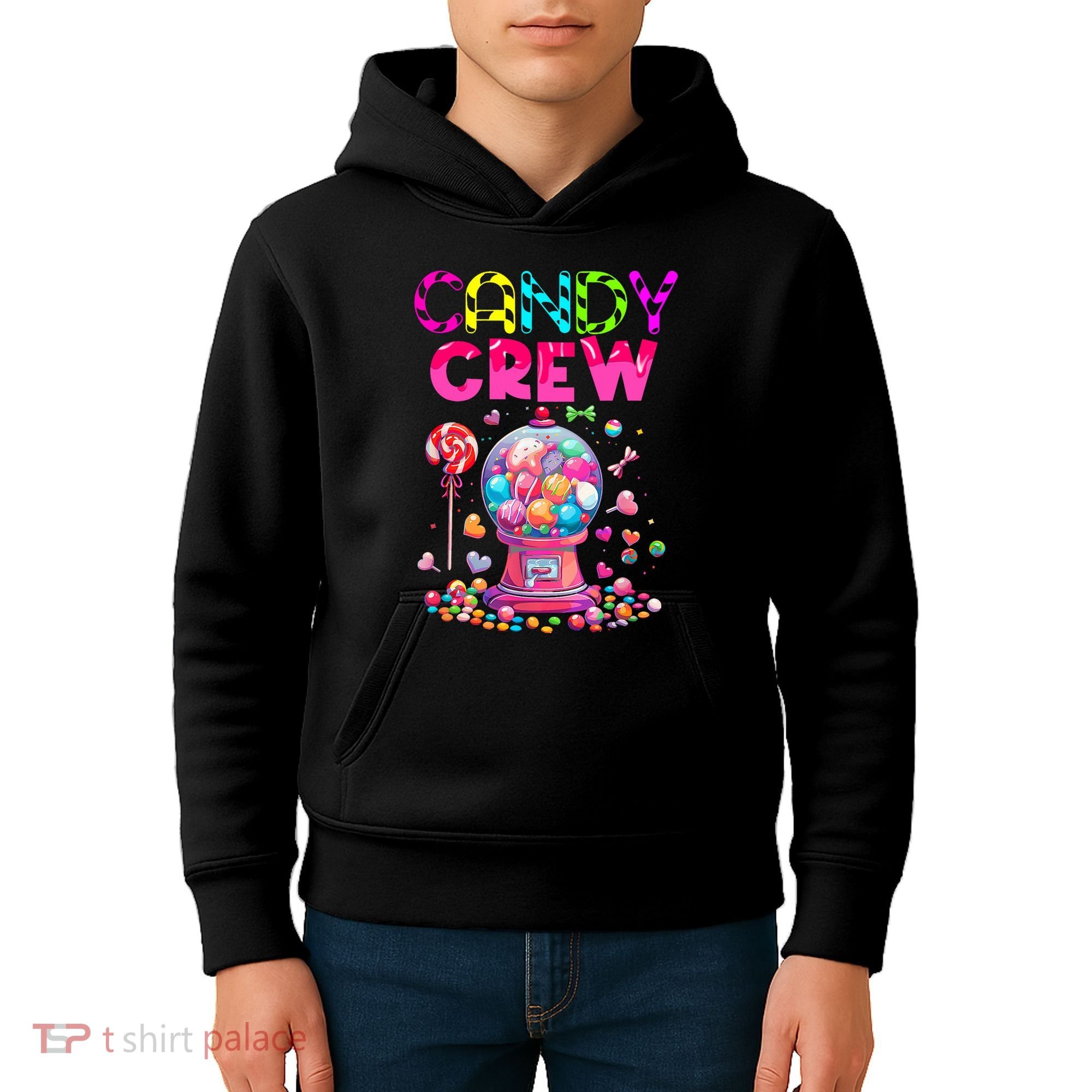Candy Crew Candy Land Sweetie Candy Squad Halloween Costume Kids Hoodie