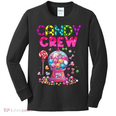 Candy Crew Candy Land Sweetie Candy Squad Halloween Costume Kids Long Sleeve Shirt