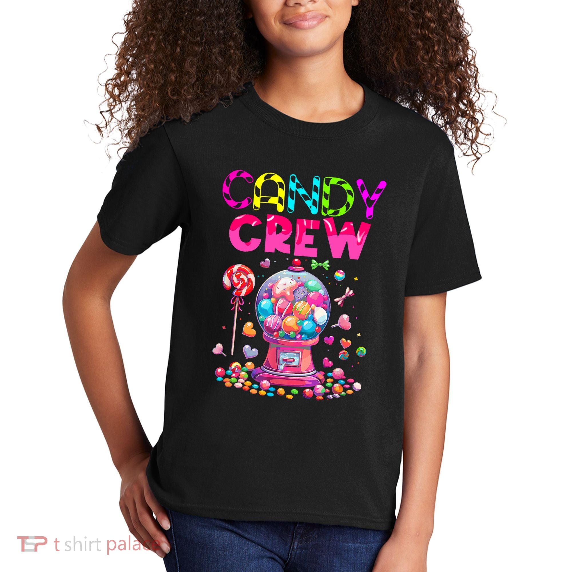 Candy Crew Candy Land Sweetie Candy Squad Halloween Costume Kids T-Shirt