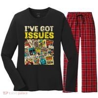 Comic Collector Comic Reader Reading Women's Long Sleeve Flannel Pajama Set  thumb 0