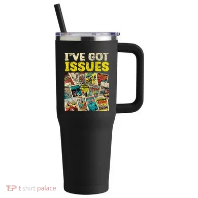 Comic Collector Comic Reader Reading 40oz Vacuum Insulated Stainless Steel Travel Tumbler