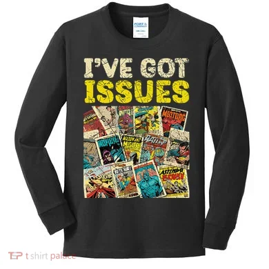 Comic Collector Comic Reader Reading Kids Long Sleeve Shirt