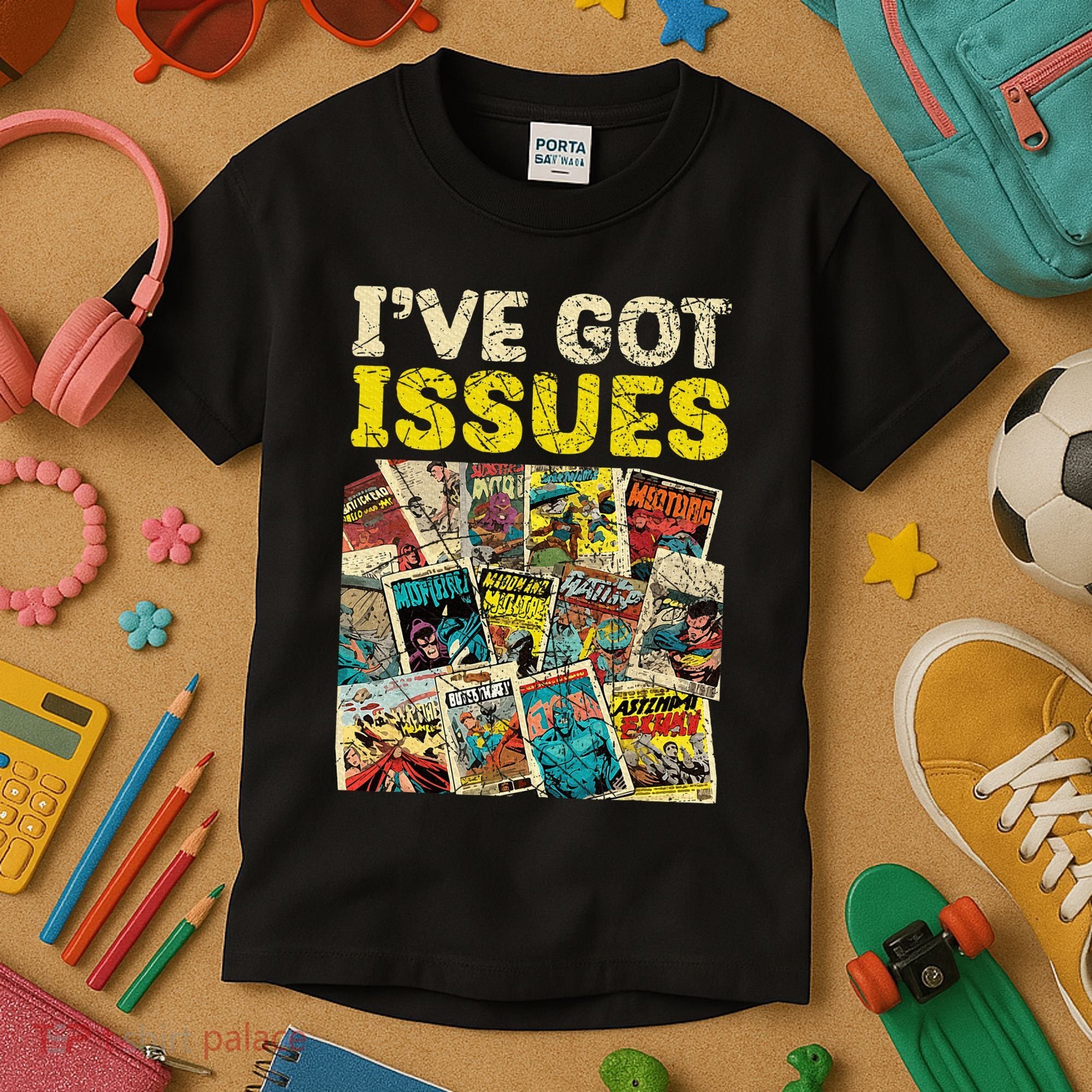 Comic Collector Comic Reader Reading Kids T-Shirt