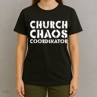 Church Chaos Coordinator Funny Church Pastor T-Shirt thumb 4