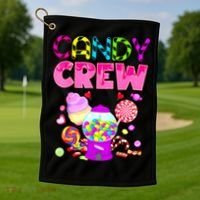 Candy Crew Candy Costume Candy Land Sweetie Golf Towel thumb 1