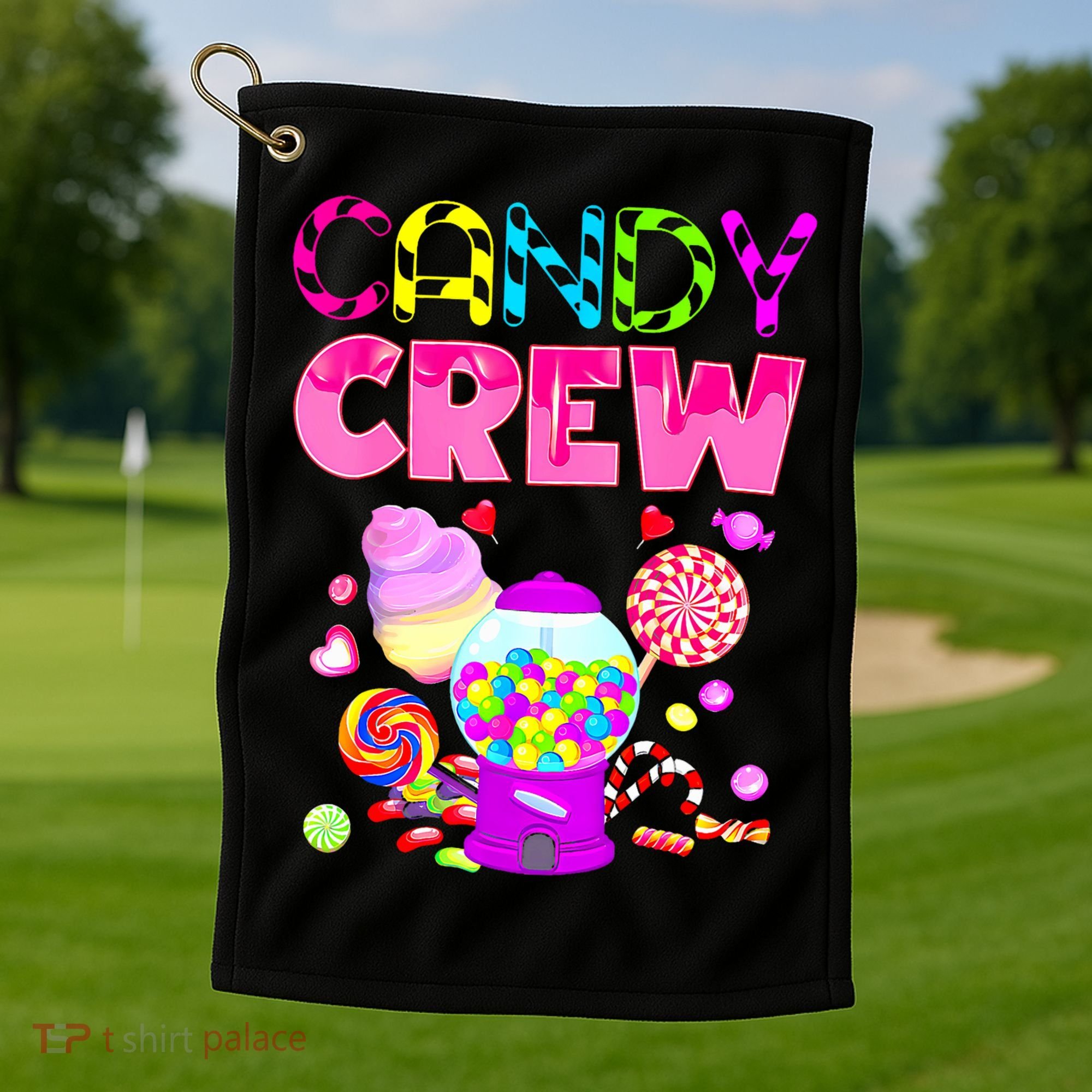 Candy Crew Candy Costume Candy Land Sweetie Golf Towel
