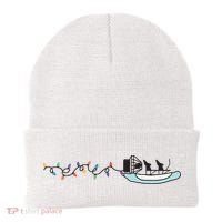 Cooter Canoe Christmas Purewick Sweater Funny Nurse Beanie thumb 0