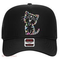 Cute Cat Christmas Lights Funny Xmas Hat thumb 0
