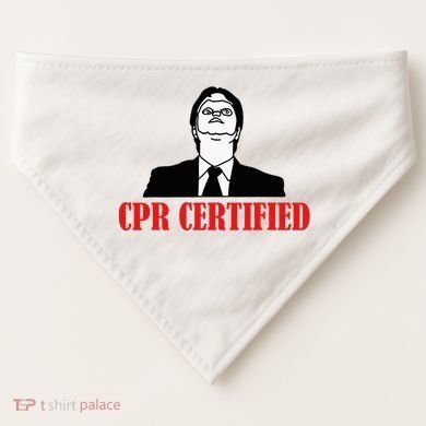Cpr Certified USA-Made Doggie Bandana