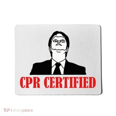 Cpr Certified Mousepad