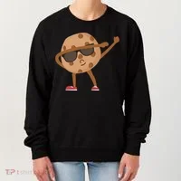 Chocolate Chip Cookie Funny Dabbing Drop Cookie Baking Lover Gift Women's Sweatshirt thumb 0